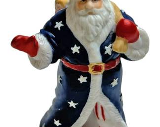 Vintage Lenox Miniature Patriotic Santa