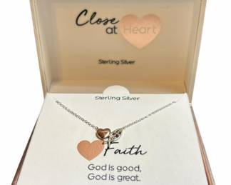 Sterling Silver Faith Necklace