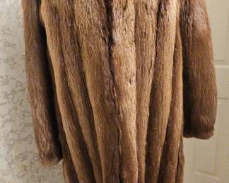 Light Brown Fur Coat Full Length 