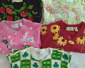 Vintage Design Options By Philip And Jane Gordon 5 Mixed Theme Sweaters 