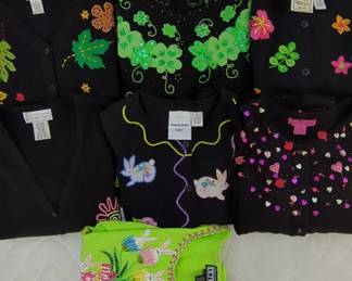 Vintage Seasonal Sweaters By Michael Simon, Mandal Bay, Bobbie Bell, Berek, Emma Tricot Arriviste