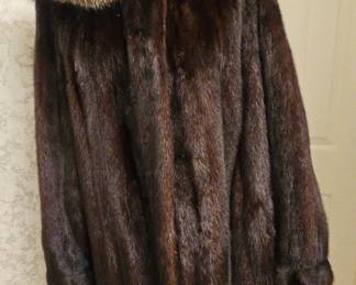 Hooded Fur Coat