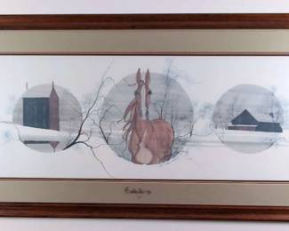  Free Spirit Large Print By P Buckley Moss, Signed And Numbered