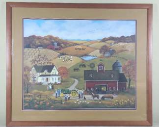 Folk Art Print By Mary Singleton 