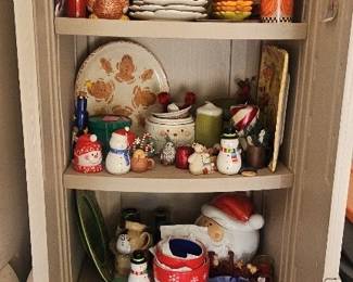 Cabinet Of Fall And Winter Decor