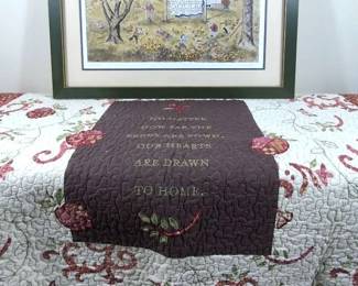  Fall Colors Signed Wennersten Print With Wall Quilt