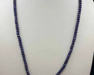 Sapphire And Cultured Pearl Necklace 