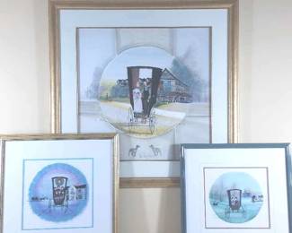 Amish Buggy Themed Print By P. Buckley Moss 