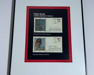 Autographed Pete Rose Postcards