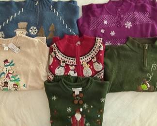 Vintage Christopher Banks Christmas Sweaters 6 One NWT