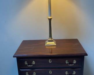 HenkelHarris Mahogany Chest, plus Lamp