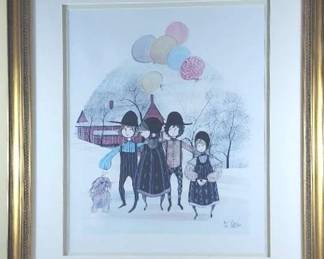  In Care Of Sight By P. Buckley Moss Framed Print 