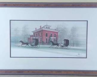 004 Ohio Heritage By P. Buckley Moss Framed Print