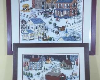 Joan Boyer Kopp Winter Landscape Framed Prints 