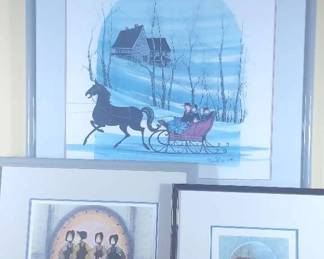 Amish Winterscape Prints By P. Buckley Moss 