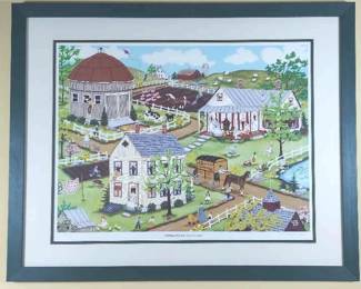 Joan Boyer Kopp Spring Arrives In Calico County Framed Print 