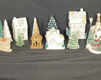 White Christmas House Set Plus More