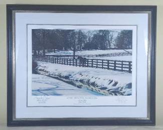 Doug Prather The Winter Paddock Framed Print 