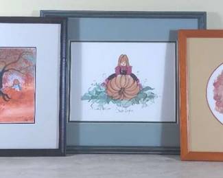 Fall Themed Prints By P. Buckley Moss 