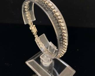 14K White Gold Diamond Tennis Bracelet 