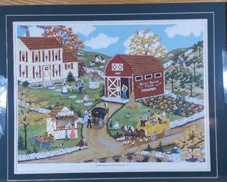 Joan Boyer Kopp Framed Folk Art Print