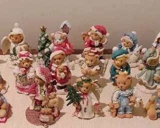 Collection Of Christmas Cherished Teddies