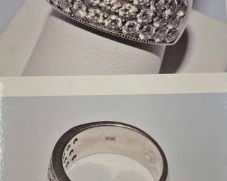 14K White Gold Diamond Anniversary Band w Appraisal 