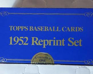 Topps Baseball Cards 1952 Reprint Set