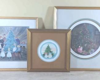 P. Buckley Moss Holiday Framed Prints 