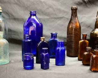 003 Glorious Cobalt Brown Glassware