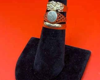 10K 14K V Vintage Gold Rings