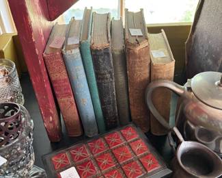 As we said, we have an upstairs we have a downstairs and we have a basement all of which have books in them and some former fashion. Please enjoy the books.