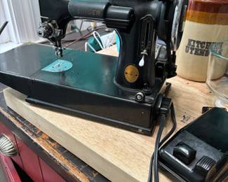 This featherweight even has the box it’ Wellbe upstairs near the jewelry Antique cups and wine glasses