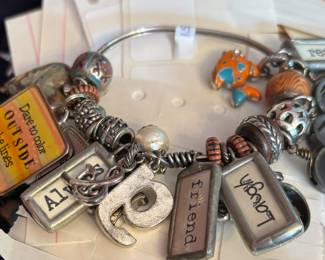 Specialty jewelry and fun necklaces, bracelets earrings be ready to spend some time at this table