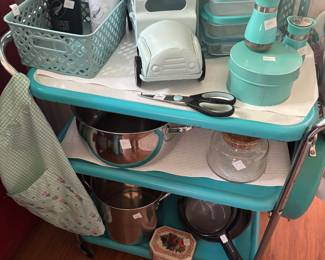 Vintage antique cart been painted this color