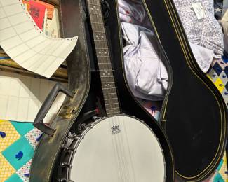 The banjo’s got a wonderful case five string