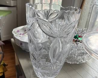 Cut glass and press glass lots of different designs
