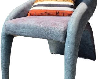 Pair of vintage Postmodern Lounge Chairs by Carson Furniture. Needs to be reupholstered.