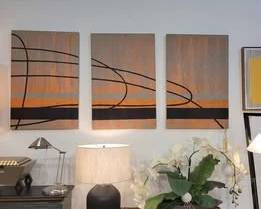 Jewel Tone 3 Panel Wall Art