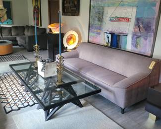 Modernist Sofa (tufted) featured with Bobo Intriguing Objects coffee table