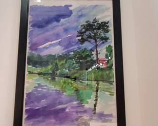 Framed Water Color