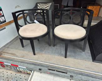 Pair of conversation chairs. $225