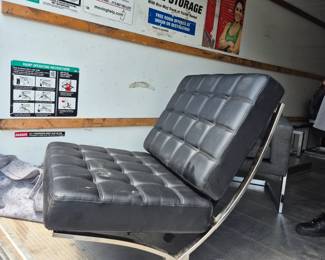 Pair of Barcelona Chair Reproductions