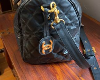 Chanel Quilted Leather Duffel Bag 