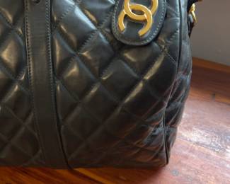 Chanel Quilted Leather Duffel Bag 