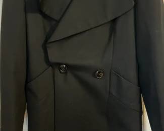 Gianfranco Ferre Black Wool Coat