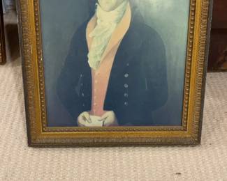 Antique Oil Portrait