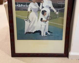 Janet Kipp Tribus Tennis Print