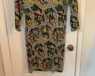 Missoni Abstract Face Print Sweater Dress
