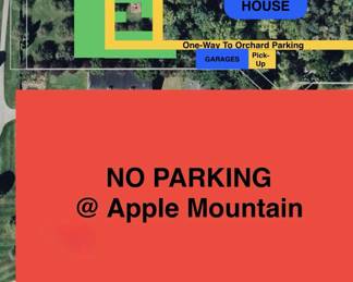 We will open the gate to the property at 7:30am on Thursday morning & allow customers to begin parking in the apple orchard. 